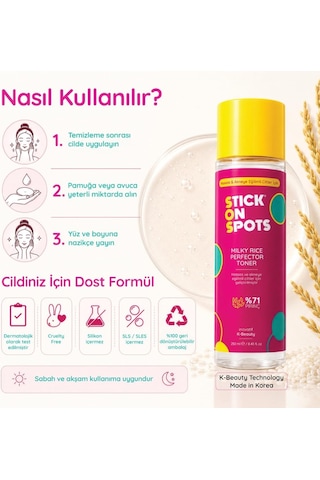 Sos Milky Rice Perfector Toner 250 Ml - Işıltı Veren %71 Pirinç Özlü Tonik