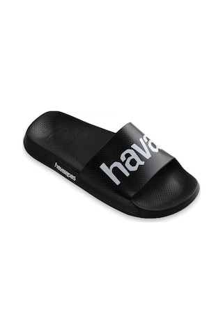 Havaianas 4148124 Slide Classic Logomania Tek Bant Siyah-beyaz Unisex Terlik Siyah-beyaz