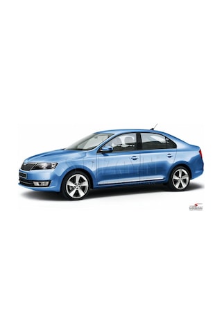 S-Dizayn  Skoda Rapid Kapı Koruma Çıtası Krom 2013-2017