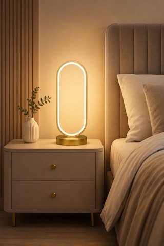 Zzez Eskitme Renk Gün Işığı Led Işıklı Modern Tasarım Led Masa Lambası - Abajur - Gece Lambası