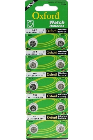 Oxford AG3 LR41 Düğme Pil 10 x 2'li