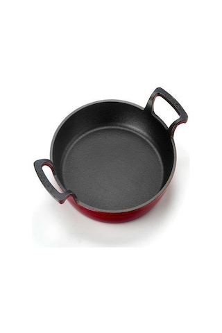 Lava 2 Parça Kırmızı Yuvarlak Sahan Seti