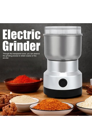Gajeena 304 Paslanmaz Çelik + Abs Elektrikli Değirmen, Kahve, Tahıl, Fıstık, Baharat Öğütücü, Şeffaf Kapaklı, Hızlı Ve Eşit Öğütme, 110v Amerikan Şarjı Diğer
