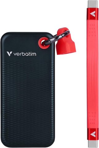 Verbatim Pocket Ssd Usb 3.2 Gen 2 512gb Black/red