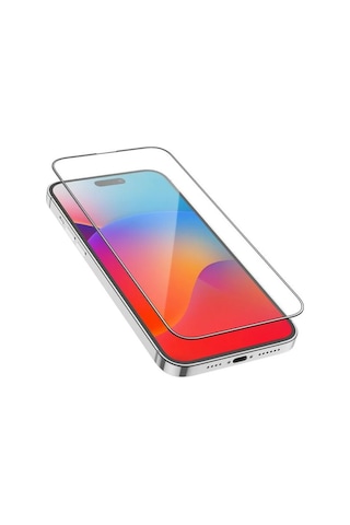 Hoco iPhone Uyumlu 15 Pro Full Hd Tempered Kırılmaz Cam Ekran Koruyucu 10 Adet Set-1852
