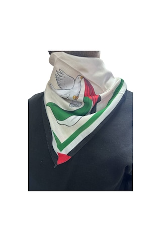 Aldaıyr 3 Adetfilistin Temalı Fular 50x50 Unisex Günlük Kullanıma Uygun Puşi Şal Kefiye Filistin Çok Renkli O