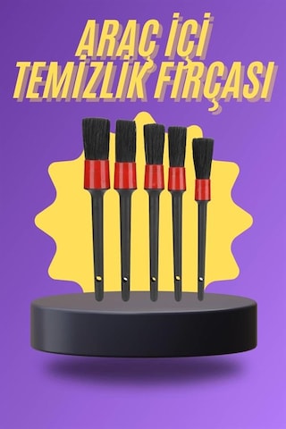 5 Parça Araç Temizlik Fırçası Seti Uuczzzzaraçtemizlikfırçasıııııııı1