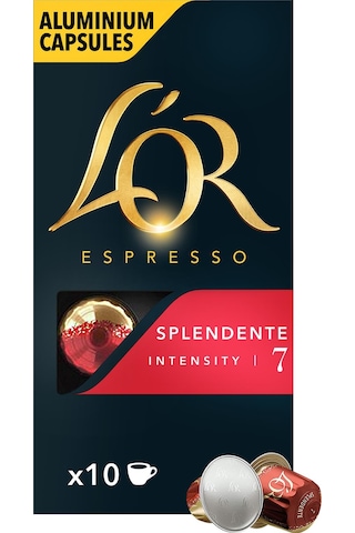 L'or Splendente Intensity 7 Nespresso Uyumlu Alüminyum Kapsül Kahve 10 Adet