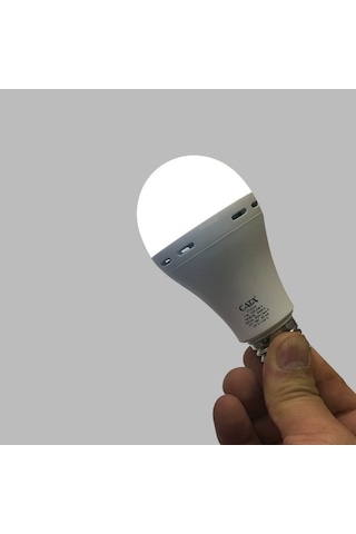 Ct 4229 Cata 7 W Şarjlı Led Ampul Beyaz Işık 6400K E27 Duy