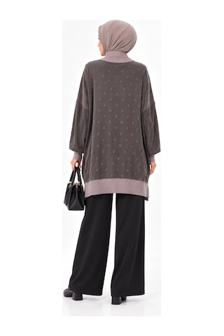 Nuss 3043 İpek Kupra Vegan Tunik Vizon
