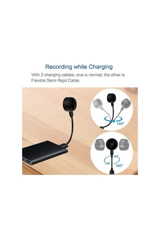 Moly Ev İzleme Kamerası Mini 1080p Siyah: İki Yönlü Ses, Infra Red Gecelik Görüş, Hareket Algılama, Uzaktan Erişim