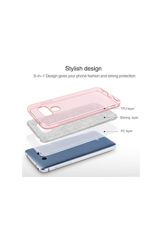 LG Uyumlu G6 Kılıf Zore Shining Silikon Mor
