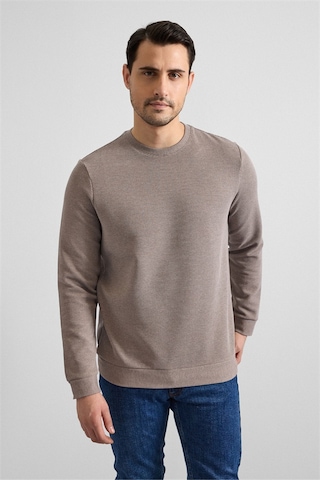 Süvari Koyu Kahve Regular Düz Bisiklet Yaka Sweatshirt Sw2013700035-kh9 Koyu Kahverengi