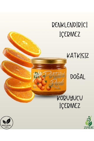Portakal Reçeli Doğal Geleneksel Üretim Net:350gram %65 Meyve Oranı