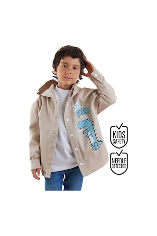 Dino Oversize Gabardin Erkek Çocuk Gömlek Ceket