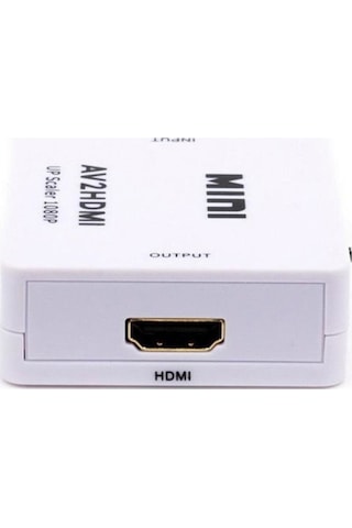 Ally Av To Hdmı Mini Switch Rca Composit Audio Video Hdmı Görünt-Beyaz