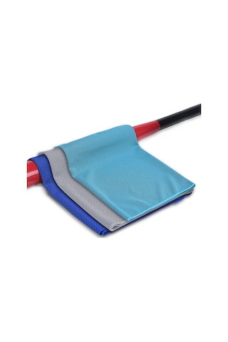 Xiyyadms 3'lü Spor Soğuk Hisli Havlu - Mavi+kral Mavi+gri 30x100cm Hızlı Kuruyan, Teri Emici, Spor, Outdoor Ve Yaz Kullanıma Uygun Çok Renkli