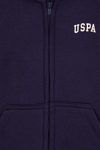 U.S. Polo Assn. Erkek Çocuk Mürdüm Fermuarlı Kapüşonlu Sweatshirt 50313852-VR074