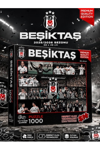 Mythos 1000 Parça Puzzle Beşiktaş 2025/2026 Sezonu 68 X 48 Cm Resmi Lisanslı