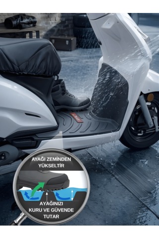 Beylini Honda Dio Uyumlu Kauçuk Paspas Kaymaz Taban Su Geçirmez Kolay Temizlenir Yeni Nesil Tüm Modeller