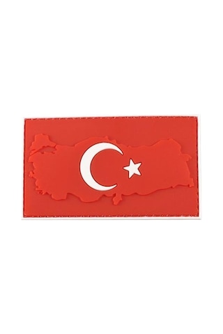 Özel Seri Görsel Outdoor Süs Single Sword Bayrak Plastik Kabartma Haritalı Patch - Peç Diğer