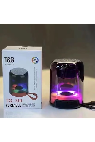 T&g Tg314 Usb/sd/fm/bluetooth Rgb Işıklı Wıreless Hoparlör