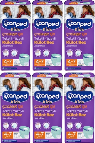 Canped Çocuklar için Emici Külot 4-7 yaş - 54 Adet