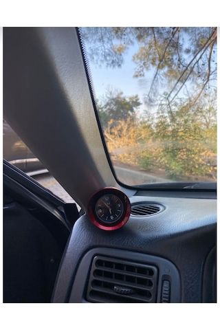 Honda Civic 1989 2025 Uyumlu Araç İçi Saat Honda Logolu Carbon Kaplama Tasarı -