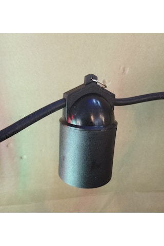 Dış Mekan Su Geçirmez E27 Duylu 10 Mt 9 Duy Bahçe Aydınlatma