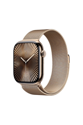 Apple Watch Series 10 GPS + Cellular 46 MM Titanyum Kasa Milano Loop S/M Akıllı Saat (Apple Türkiye Garantili)
