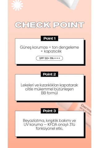 Doğal Kapatıcı Etkili Kore Bb Güneş Kremi Bb Sun Cream Şeftali