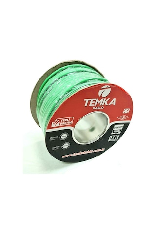 Temka Rg6U4 Tse'li Anten Kablosu 100 M Yeşil