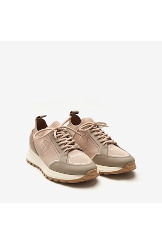 Bej Sneaker Erkek 24314 Huds Triko Nakış