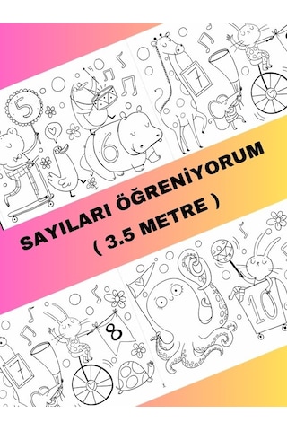 Ayıları Öğreniyorum Boyama Kağıdı 3.5 Metre