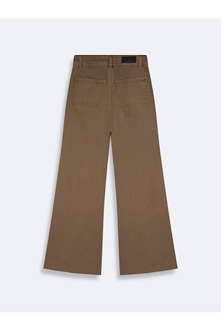 Ltb Danelle Geniş Paça Yüksek Bel Jean Pantolon 010095157315150 55794 Kahve Rengi Kahverengi