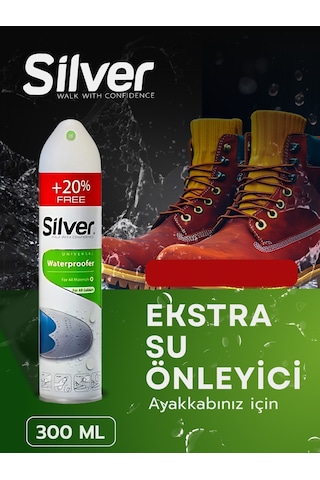 Silver Su Itici Su Geçirmezlik Ve Yağmur Kaydırıcı Önleyici Sprey 300 ML