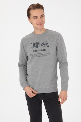 U.s. Polo Assn. Erkek Gri Melanj Sweatshirt 50308693-vr086 Grı Melanj