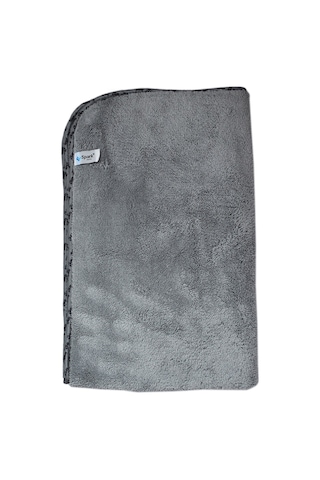 Spark 2316 Mikrofiber Peluş Oto Kurulama Bezi 60X90 Cm. Gri 1 Adet