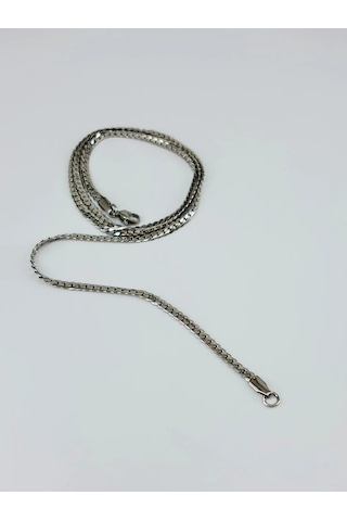 Rodyum Çelik Erkek Kolye 60 Cm - Ekl0034 Çok renkli