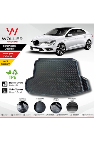 Renault Megane 4 Sedan Uyumlu Bagaj Havuzu 2016 2025 Arası Uyumlu 3d Ultraflex Esnek Renault Megane 4 Sedan Uyumlu Bagaj Havuzu 2016 2025 Arası Uyumlu 3d Ultraflex Esnek