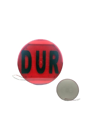Dur Levhası Servis Araçları İçin Ledli 30cm Çap - Sss