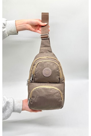 Su Geçirmez Kumaş Vizon Unisex Body Bag Çapraz Omuz Çantası Vizon