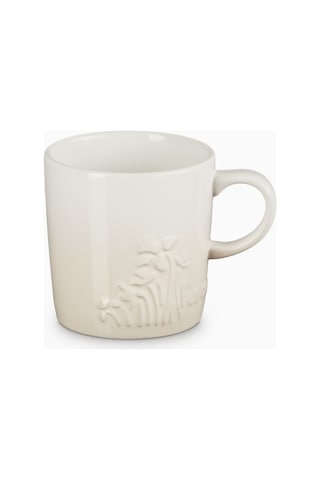 Le Creuset Jardin Çiçek Desenli Seramik Kupa Meringue