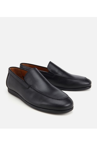 Hotiç Erkek Deri Siyah Yumuşak Dokulu Klasik Loafer