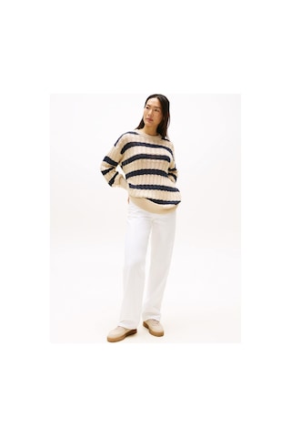 Tommy Hilfiger Modern Court Suede Kadın Bej Sneaker-8414 Bej