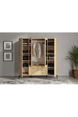 Focus Xl Wood Aynalı Dolap %100mdf