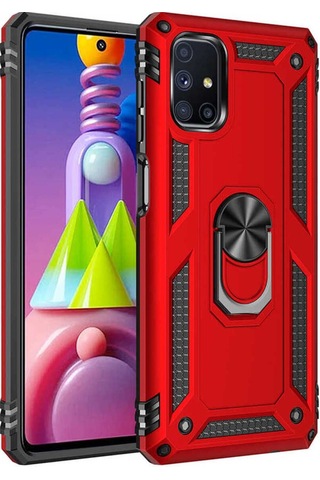 Galaxy M51 Kılıf Zore Vega Kapak Kırmızı
