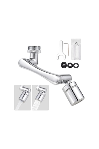 Youtek Aoresac 1440 Döner Musluk Uzatma Kolu - Çift Modlu Su Çıkışı, Kurulum Seti Dahil