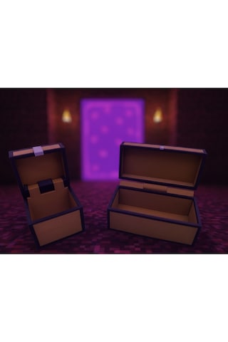 Minecraft 2 Li Sandık Dekoratif Kutu - Masaüstü Saklama Ve Düzenleyici Kutu