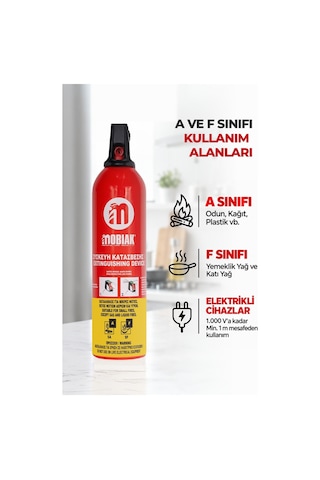 Aerosol Tip Söndürücü 750 Gr Köpüklü Yangın Tüpü Fluor Free A Sınıfı Ve F Sınıfı, Taşınabilir Günlük Güvenlik